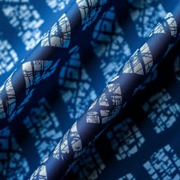 Itajime shibori — fold and clamp resist